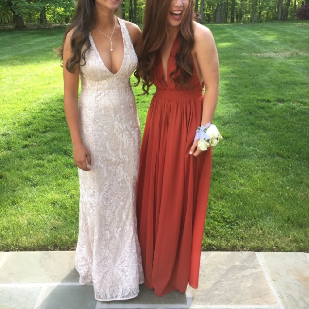 Lace White Prom Dress